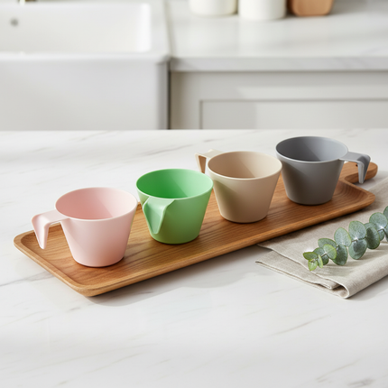 Pastel Party Handy Cups - Set of 4 pcs - Durable plastic - Made in Korea