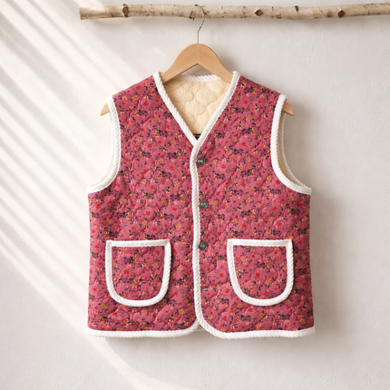Korean Quilted Kimjang Grandma Vest (3 Designs)