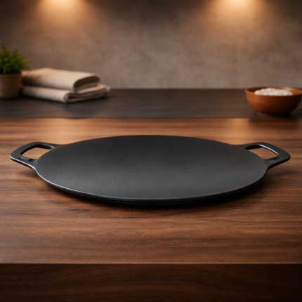 Lacena Large Korean Griddle Pan 36cm (14.2") - Sloped Round Grill Pan - Made in Korea