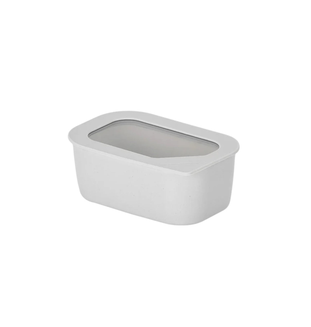 Neoflam Fika One 600ml (20oz) Ceramic Rectangular Food Storage Container - Tempered Glass & Silicone Lid - Made in Thailand
