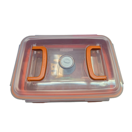 ROICHEN Premium Double Vacuum Seal Kimchi Storage Container 12.5L – Charcoal Filter Press Plate – 13.75" x 9.75" x 8" – Made in Korea