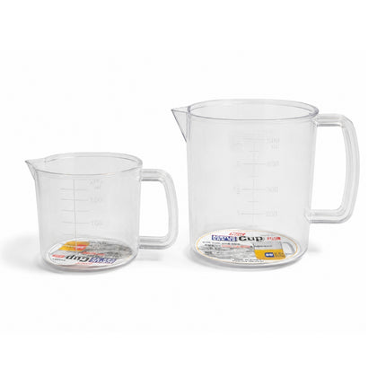 Snazzy Compact Acrylic Measuring Cup – Clear Measuring Pitcher, Microwave & Dishwasher Safe (2 Sizes) - Made in Korea