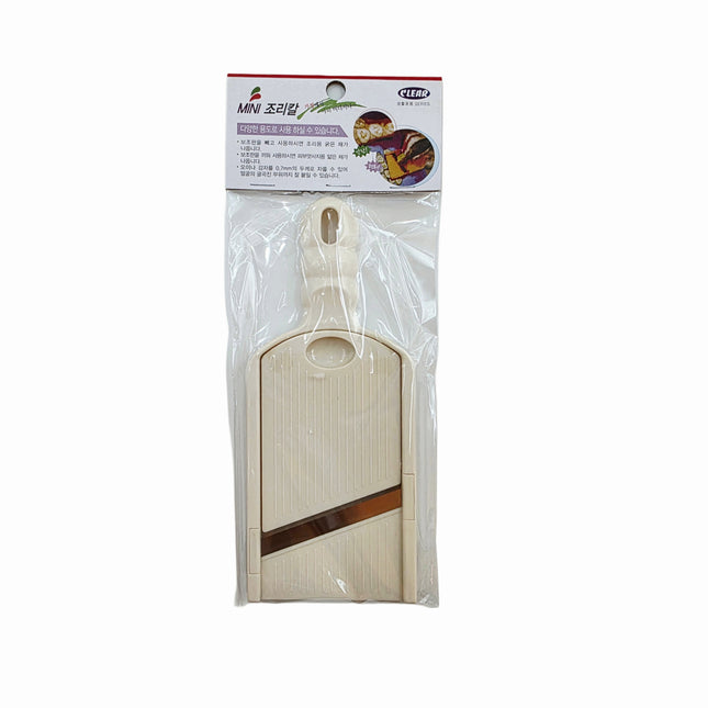 Compact Stainless Steel Slicer – Mini Handheld Vegetable & Fruit Slicer - Made in Korea