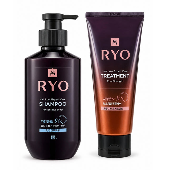 RYO Jayangyunmo 9EX Hair Loss Expert Care Shampoo or Root Strength Treatment – 2 Options – Made in Korea
