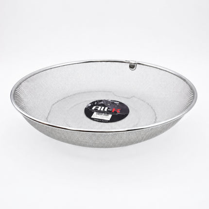 ALL-K Premium Stainless Steel Fine Mesh Drying Tray & Colander Basket (Chaeban) – 2 Sizes (15.75" or 17.75") – Made in Korea