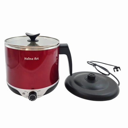 Home Art CUTY Double-Wall Stainless Steel 304 Electric Ramen Cooker (1.8L) – Korean Electric Hot Pot - Multi-Pot