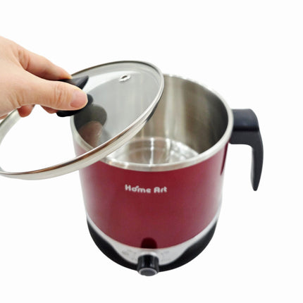 Home Art CUTY Double-Wall Stainless Steel 304 Electric Ramen Cooker (1.8L) – Korean Electric Hot Pot - Multi-Pot