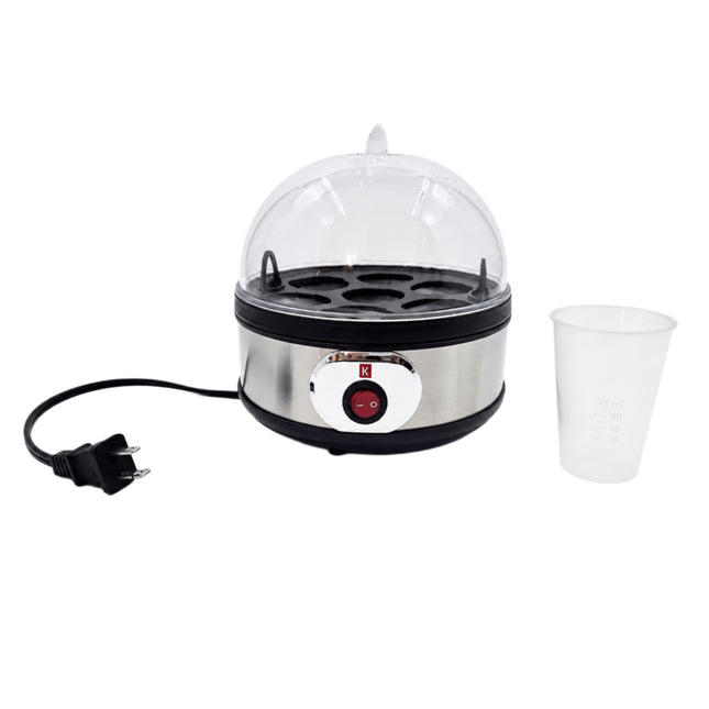 Key Kitchenware Stainless Steel Electric Egg Cooker (7 Eggs) – Automatic Egg Boiler