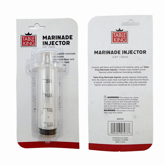 "Table King" Marinade Syringe/Injector - 2 oz capacity - Stainless Steel Needle