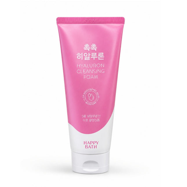 HAPPY BATH Hyaluron Cleansing Foam with 5X Hyaluronic Acid – 200 g – Made in Korea