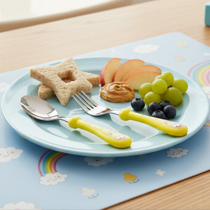 Kitsm Kids Spoon & Fork Set (Cute Doggy) - Made in Korea