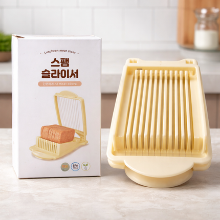 Doble Luncheon Meat Slicer with 11 Stainless Steel Cutting Wires - Uniform Food Slicing Cutter - BPA Free - Made in Korea