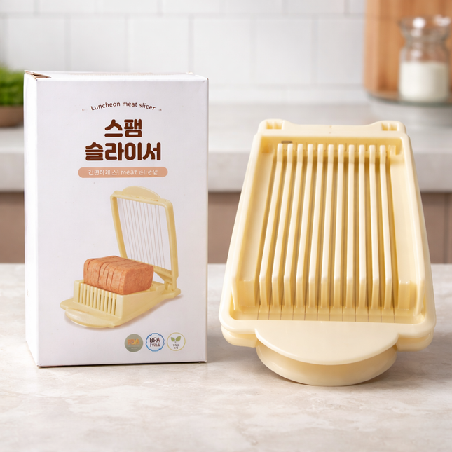 Doble Luncheon Meat Slicer with 11 Stainless Steel Cutting Wires - Uniform Food Slicing Cutter - BPA Free - Made in Korea