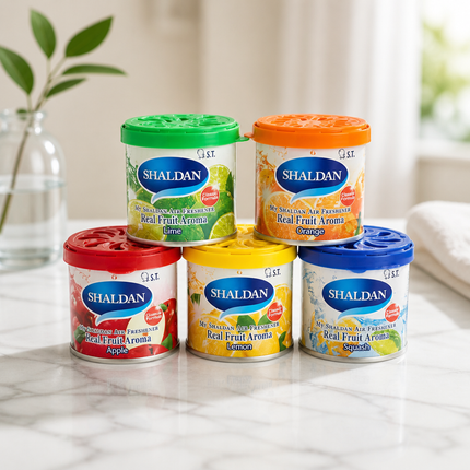 Shaldan Real Fruit Aroma Gel Air Freshener – 5 Scents – Formulated in Japan
