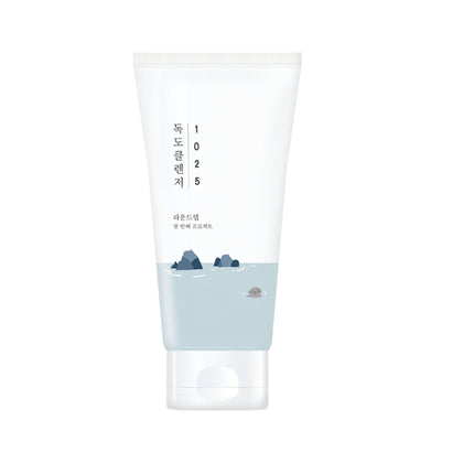 ROUND LAB 1025 Dokdo Cleanser – Gentle Low-pH Foaming Face Wash with Deep Sea Water & Hyaluronic Acid (150ml / 5.07 fl oz) - Made in Korea