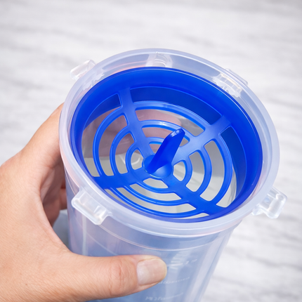 LocknLock Leakproof Drink Mixer Bottle with Mesh – 690ml Flip-Top - BPA-Free - Made in Vietnam