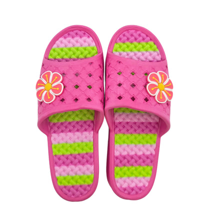 Korean Bathhouse Flower Slippers with Removable Cushioned Insoles – 3 Colors, 5 Sizes Available - EVA - Bath & Sauna Slides