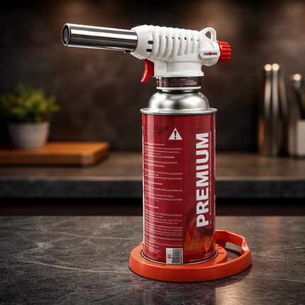 Gas One Heavy Duty Butane Cooking Torch with Stand - GT-099 - Adjustable Flame Control