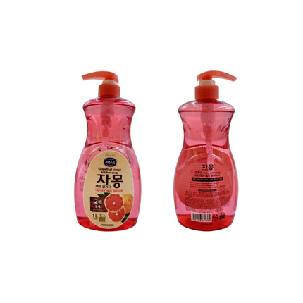 MGH Kitchen & Dish Soap/Detergent (Green Grape Vinegar & Grapefruit Vinegar) - 1L Bottle - Made in Korea