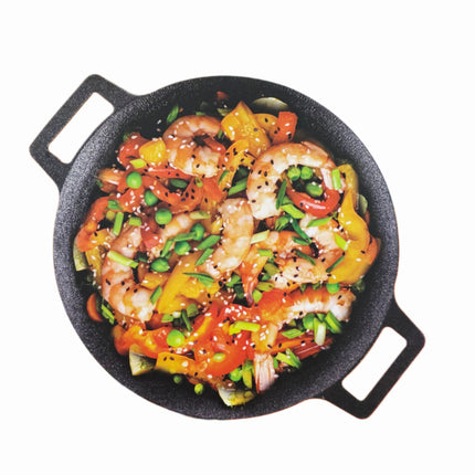 JoyLife Round Korean Griddle Pan 33cm (13") - Inward-Sloped Griddle - Made in Korea