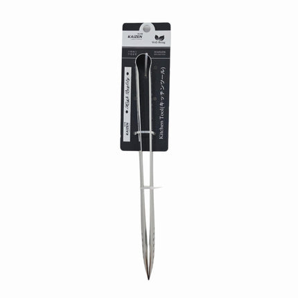 Kaizen Stainless Steel Salad Tongs 11" (28 cm) - Kitchen Serving Tongs