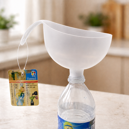SNAZZY Pastel Wide-Mouth Refill Funnel with Handle - Made in Korea