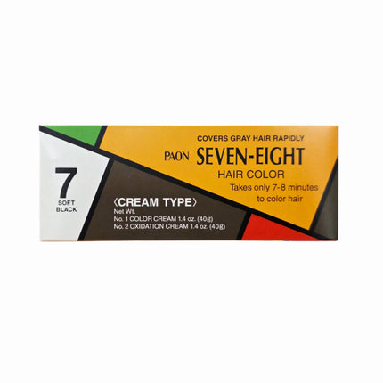 Paon Seven-Eight Permanent Hair Color Cream (4 Colors) – Fast Gray Coverage – Formulated in Japan - Hair Dye