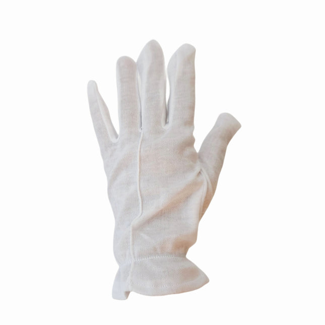 "Ssangma" White Ceremony Gloves – 1 Pair - One Size (Fits Most Adults)