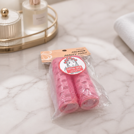Adeline 24mm Medium Grip Hair Rollers/Curlers – 2-Piece Set – Made in Korea