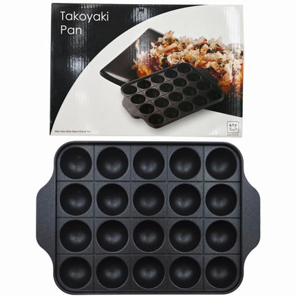 FMC Takoyaki Pan (20 Holes) - Nonstick Die-Cast Aluminum