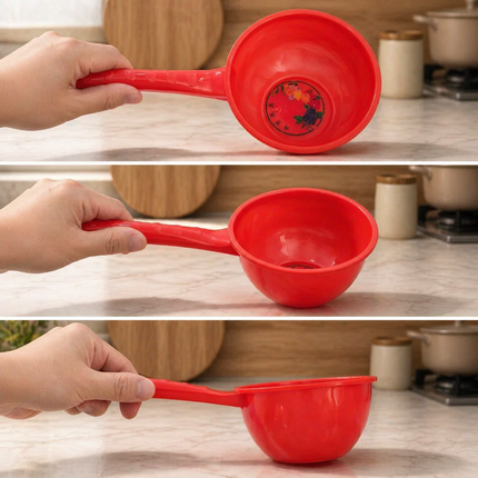 Korean Plastic Handle Gourd Bath Scoop Ladle (6 Sizes) - Made in Korea