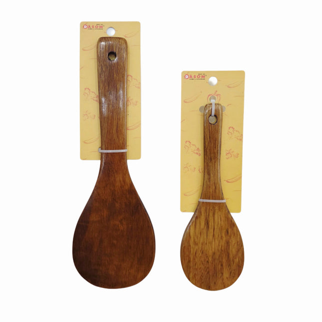 Dasom Natural Wooden Rice Paddles – 2 Sizes (7.9" or 11")