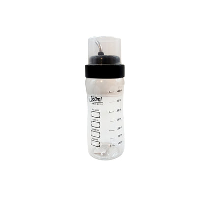 Wide Body Oil/Vinegar/Sauce Bottle W/ Lid (High Quality Plastic - Stainless Steel Spout) - Made in Korea