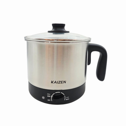 Kaizen Stainless Steel Electric Multi Noodle Pot (1.5L) – Adjustable Heat Ramen Cooker - Multi-Pot Cooker