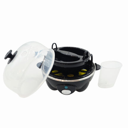 Elite Gourmet Automatic Easy Egg Cooker (7 Egg Capacity) – Electric Egg Boiler, Poacher & Omelet Maker