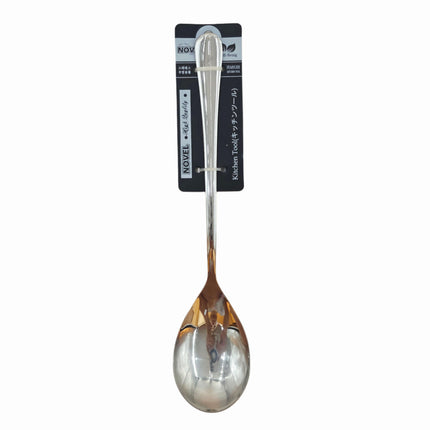 Kaizen Premium Stainless Steel Serving Spoon / Flat Ladle – Heavy-Duty Kitchen Serving Spoon – 3 Sizes (9.75", 11.5", or 13.75")