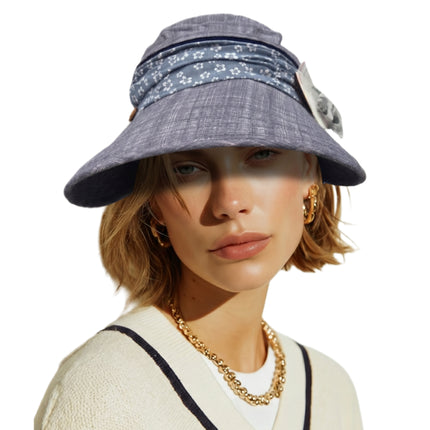 Hi-Lin Convertible Sun Cap & Visor – 3-Way Wide Brim Sun Hat with Removable Face & Neck Shield, Adjustable Fit (4 Colors)