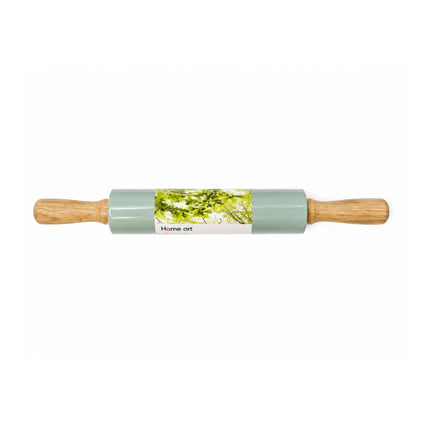 Home Art Silicone Rolling Pin with Wooden Handles – 2 Sizes