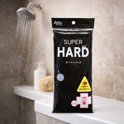 Salux Authentic Super Hard Exfoliating Bath Towel (11 x 39.4 in / 28 x 100 cm) - Wash Cloth / Skin Cloth - Made in Japan - Comes in 3 Colors
