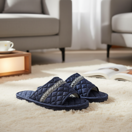 Men's Quilted House Slippers (3 Colors) - One Size (Fits Most Men)