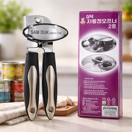 Samduk Queen Star Heavy Duty Stainless Steel Can Opener No.2 – Manual Can Opener