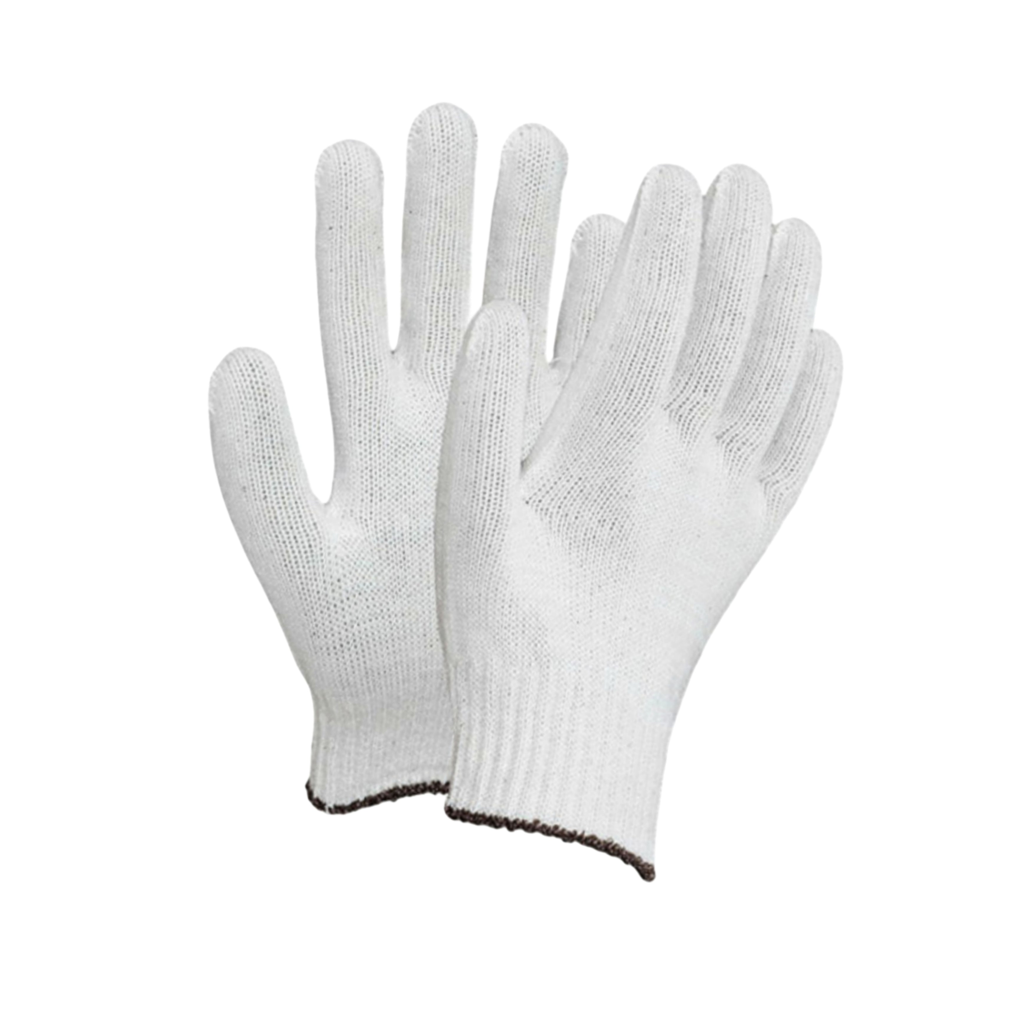 10-Pack of Premium Cotton Work Gloves - Made in Korea (10 pairs) - No Coating