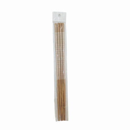 Long Wooden Cooking Chopsticks with Grip Tips (2 Pairs, 11.8 in / 30 cm)