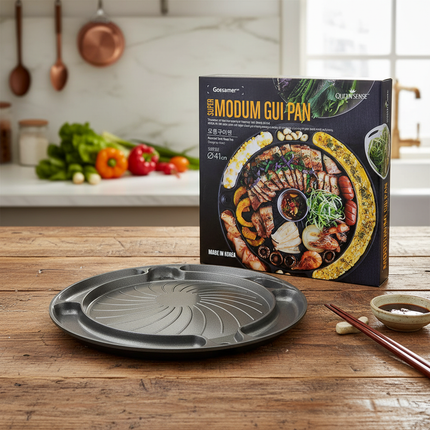Queen Sense Gossamer Super Modum Gui Pan 41cm – Extra Large Korean BBQ Grill Pan – Made in Korea