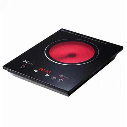 Narita Radiant Cooktop Electric Hot Plate - 1500W Ceramic Glass Countertop Burner - Touch Control - ETL Listed