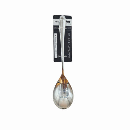 Kaizen Premium Stainless Steel Serving Spoon / Flat Ladle – Heavy-Duty Kitchen Serving Spoon – 3 Sizes (9.75", 11.5", or 13.75")