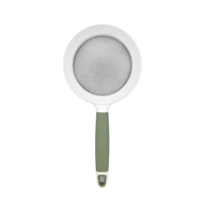 Compact Handheld Fine Mesh Stainless Steel Strainer with Handle (3.8" Diameter) - 8.25" Long - Made in Korea