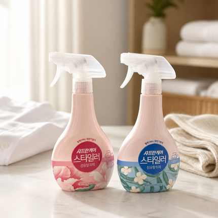 LG Safron Care Fabric Refresher Spray, 16.9 fl oz (500 mL) - Odor, Wrinkle & Static Control, Sweet Breeze or Soft Floral - Made in Korea