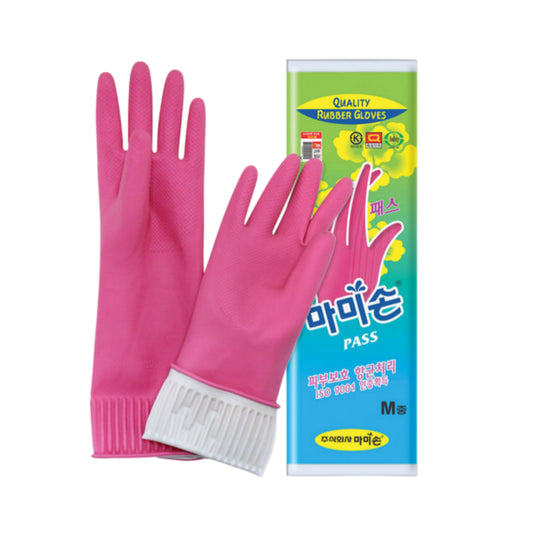 Mamison "Medium" Rubber Latex Dishwashing Gloves - Made in Korea