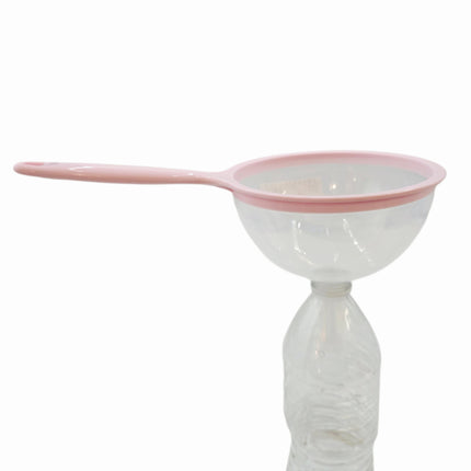 Wide-Mouth Color Plastic Funnel with Long Handle - 2 Colors (Blue & Pink)